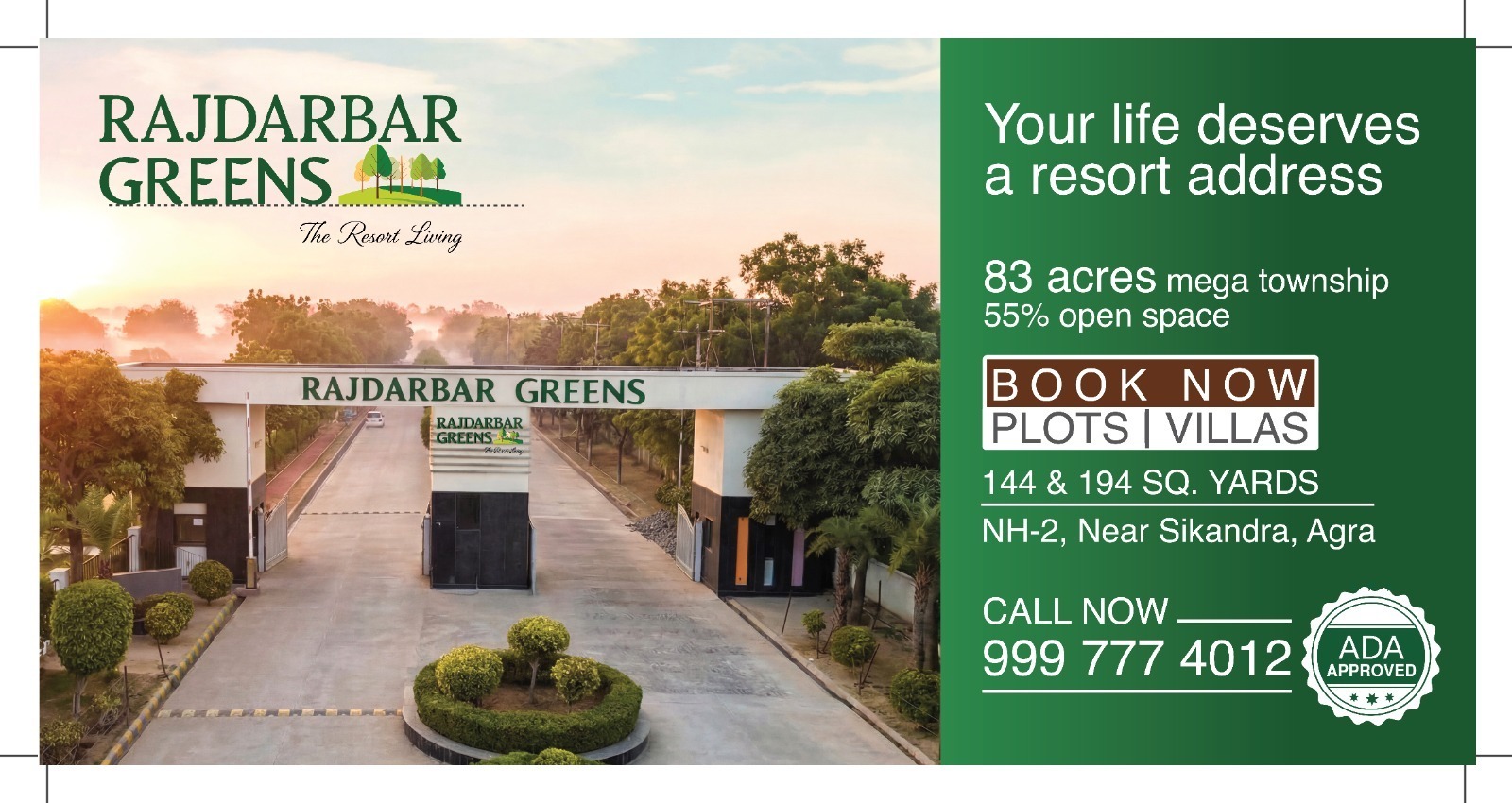144 Sq yd Plot in Rajdarbar Greens